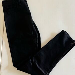 Stylish Black Leather Jeans